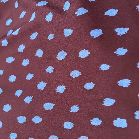 Banana Republic Factory Flowy Blue Purple Work Shirt Dress 8 - Picture 9 of 10